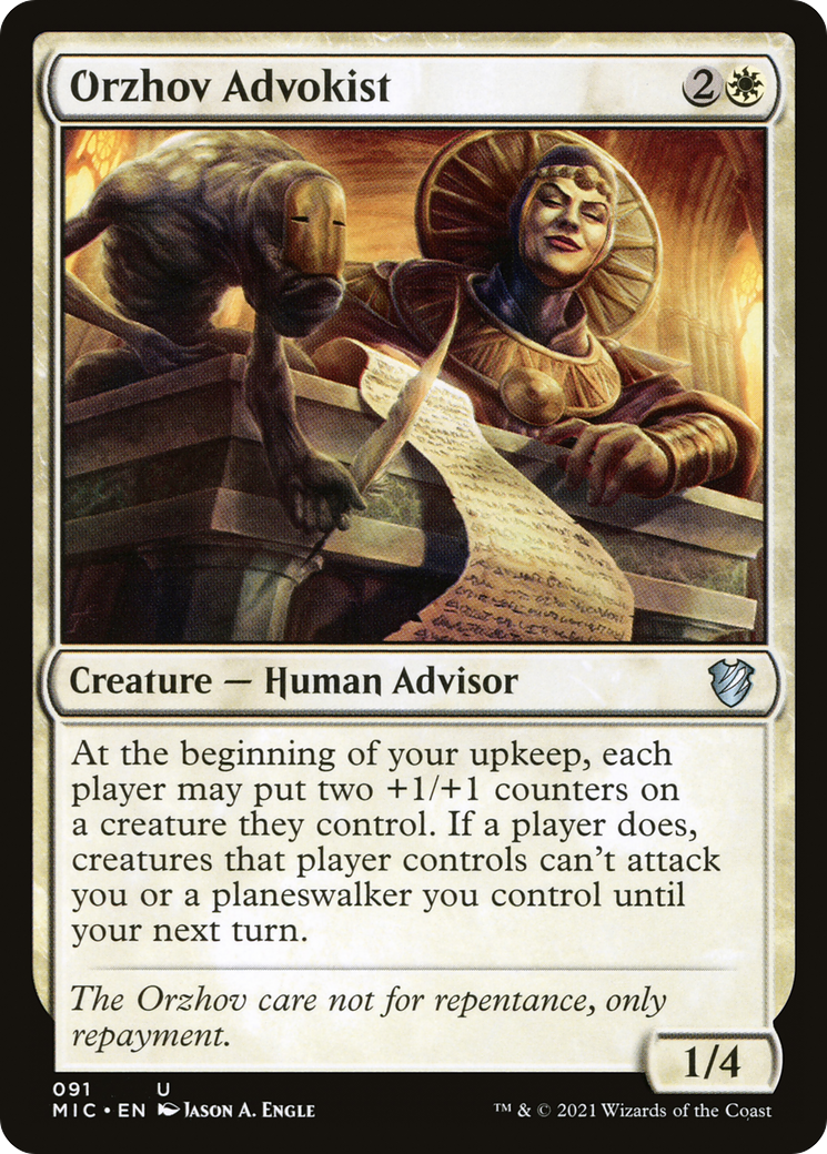 Orzhov Advokist (MIC-091)  - Midnight Hunt Commander