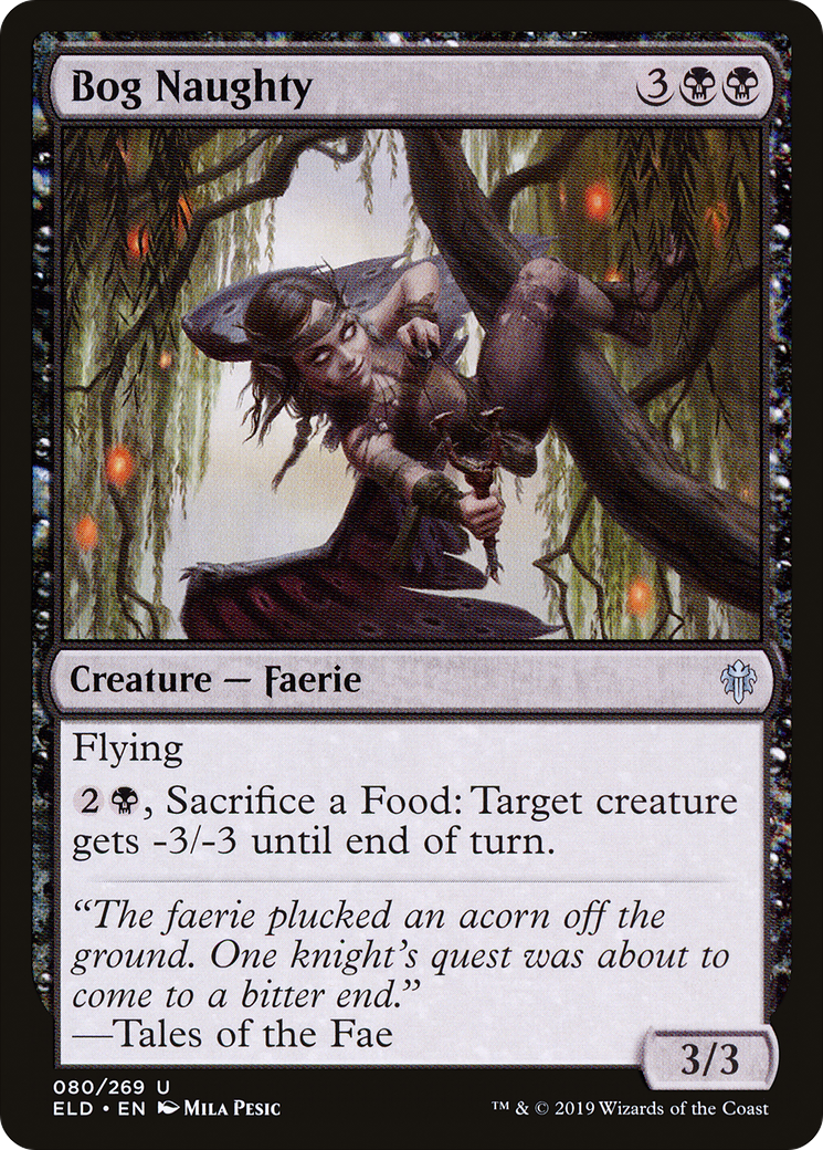Bog Naughty (ELD-080)  Foil - Throne of Eldraine