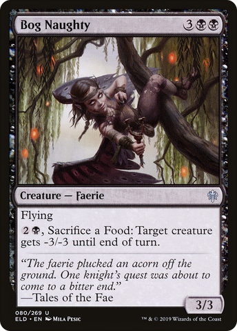 Bog Naughty (ELD-080)  Foil - Throne of Eldraine