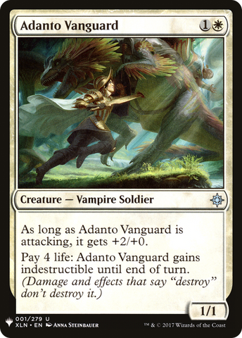Adanto Vanguard (LIST-001)  - The List