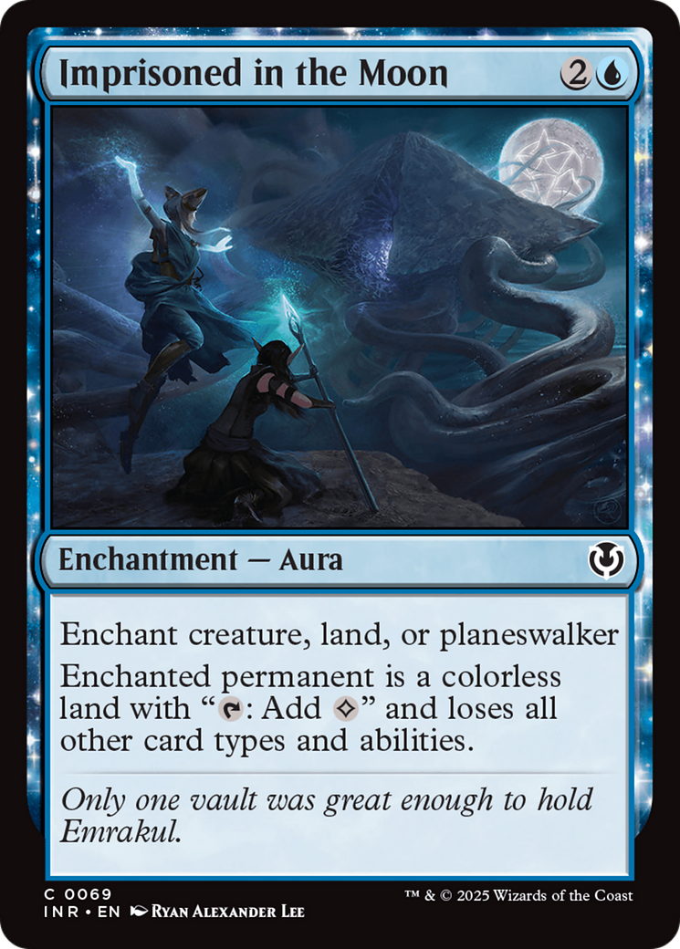 Imprisoned in the Moon (INR-069)  Foil - Innistrad Remastered: (enchantment)