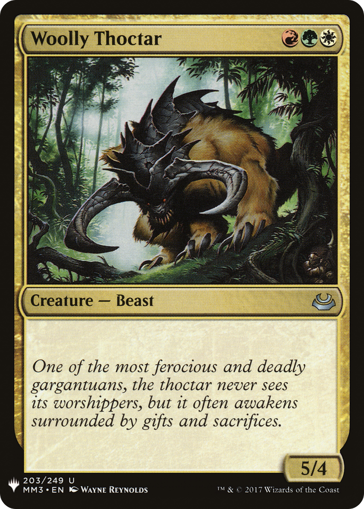 Woolly Thoctar (LIST-203)  - The List