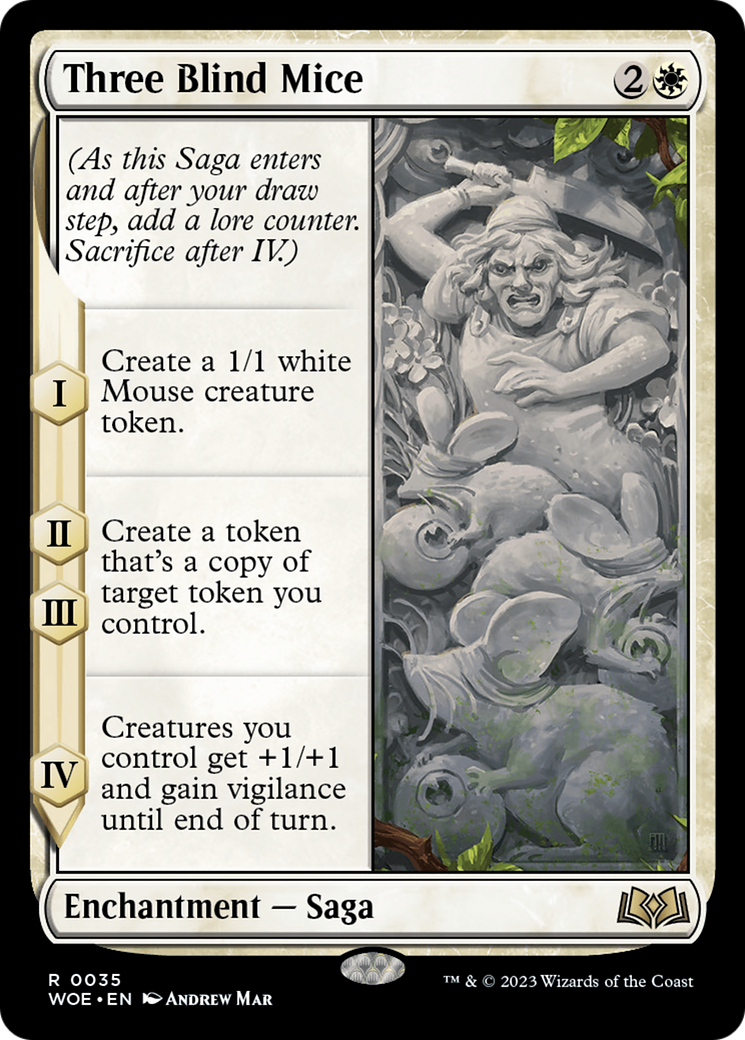 Three Blind Mice (WOE-035)  Foil - Wilds of Eldraine