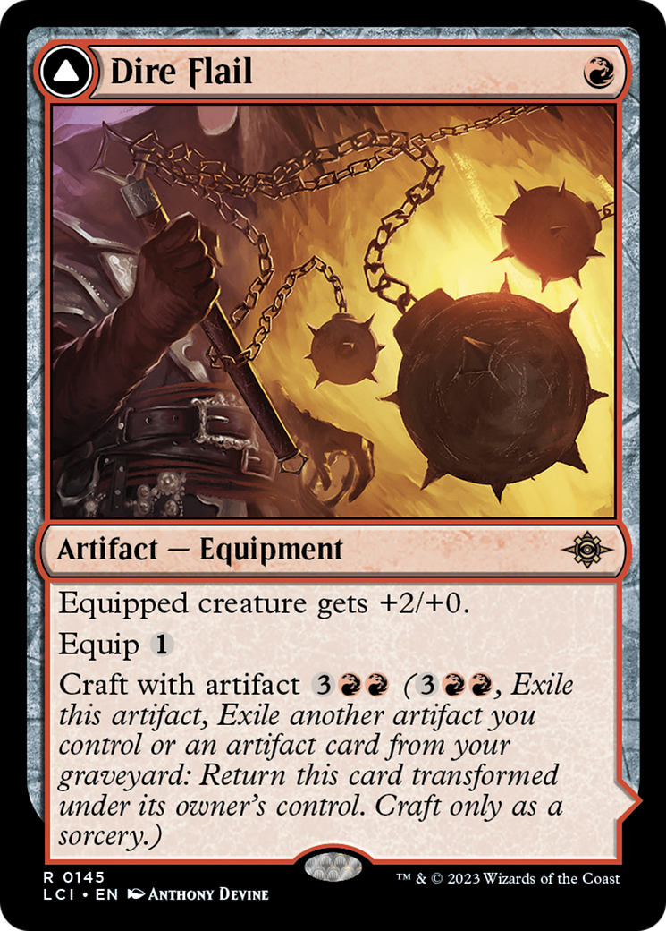 Dire Flail (LCI-145)  - The Lost Caverns of Ixalan