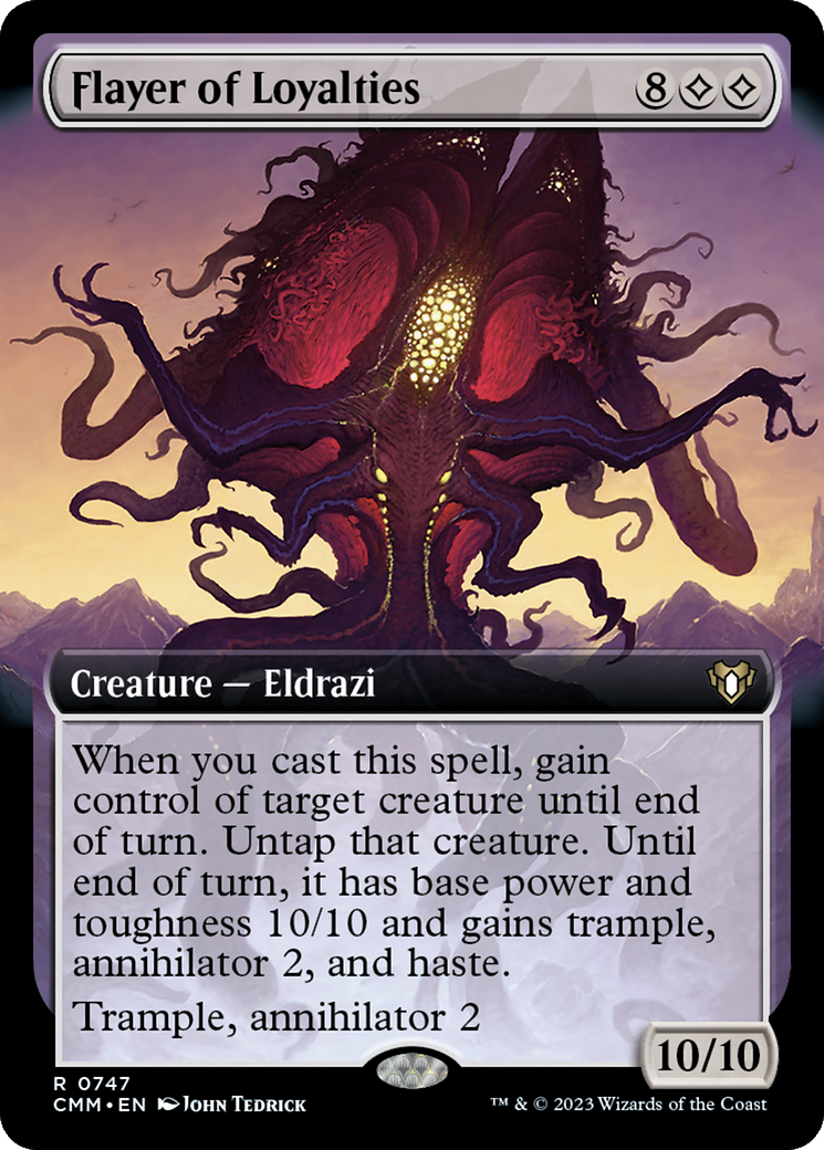 Flayer of Loyalties (Extended Art) (CMM-747)  Foil - Commander Masters: (Extended Art)