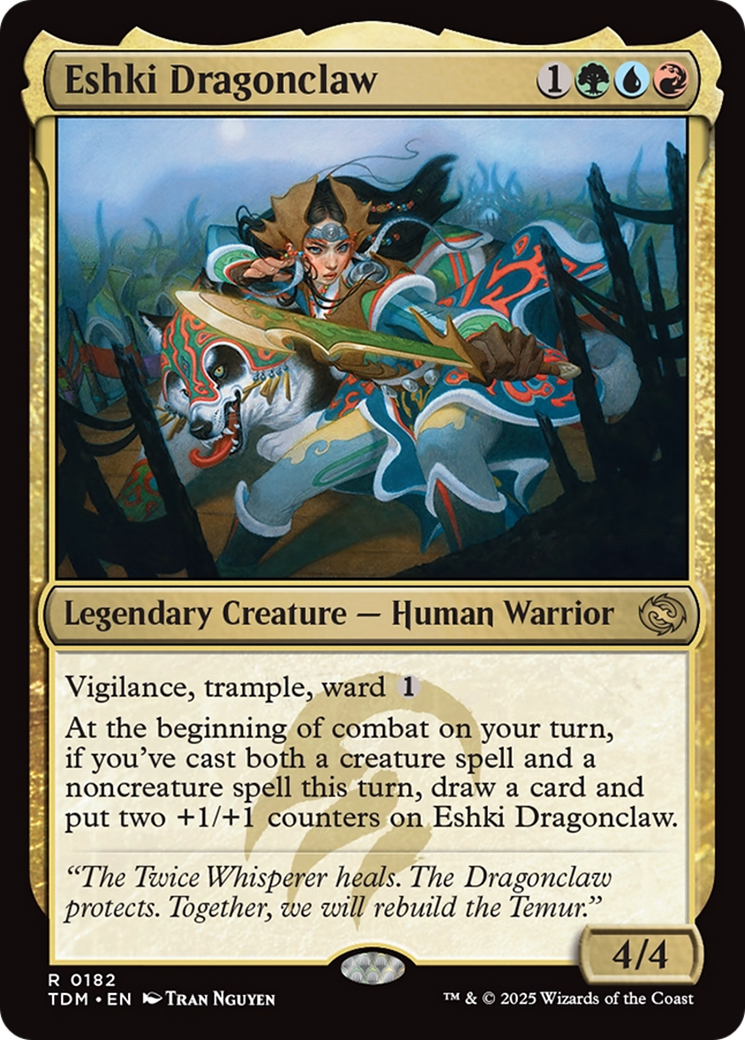 Eshki Dragonclaw (TDM-182)  Foil - Tarkir: Dragonstorm