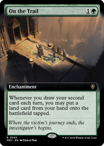 On the Trail (Extended Art) (MKC-349)  - Murders at Karlov Manor Commander: (Extended Art)