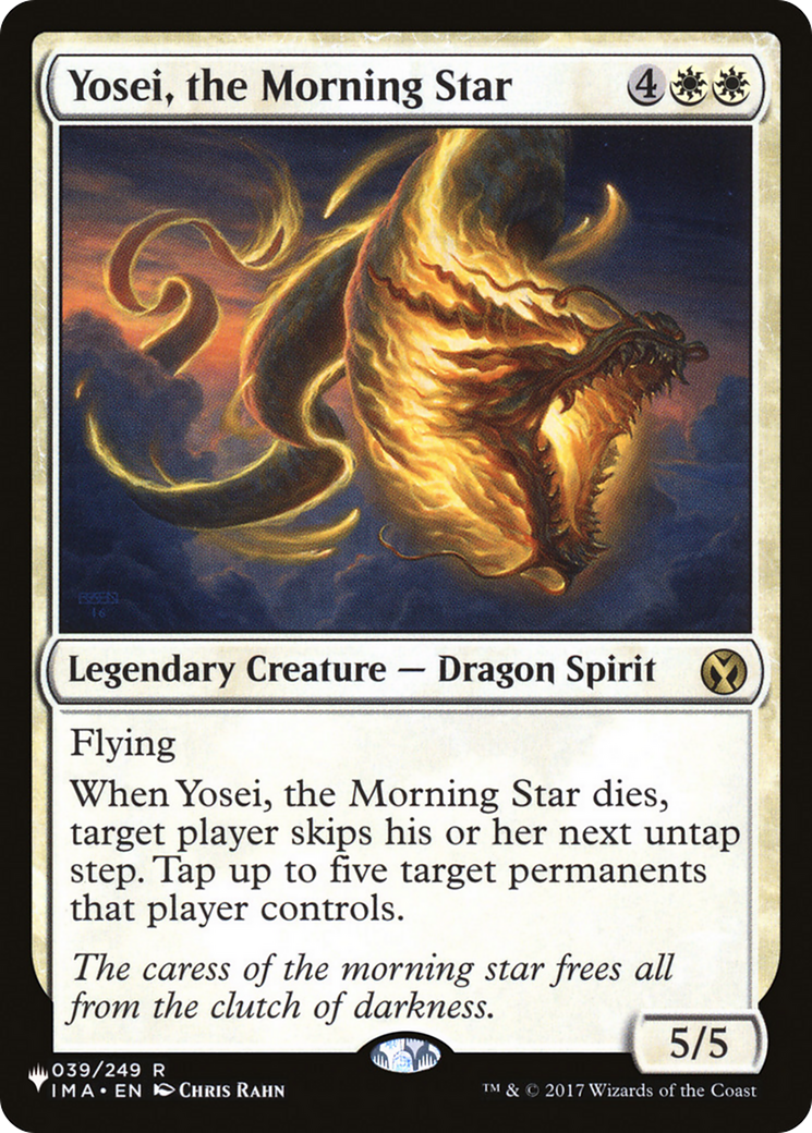 Yosei, the Morning Star (LIST-IMA-39)  - The List
