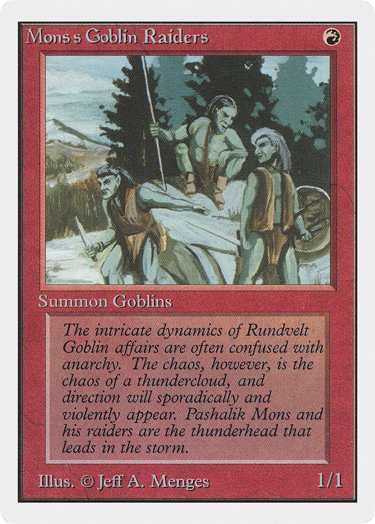Mons's Goblin Raiders (2ED-)  - Unlimited Edition