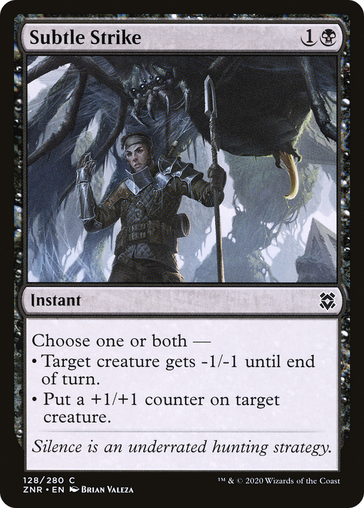 Subtle Strike (ZNR-128)  - Zendikar Rising