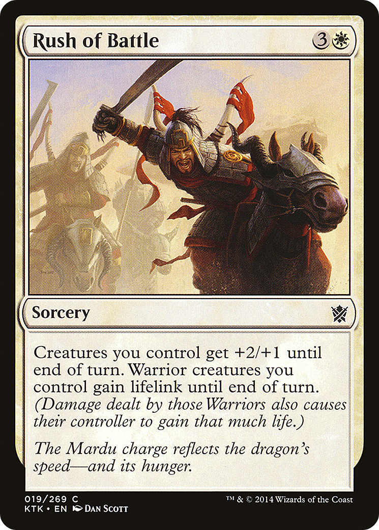 Rush of Battle (KTK-019)  Foil - Khans of Tarkir