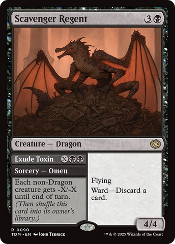 Scavenger Regent // Exude Toxin (TDM-090) - Tarkir: Dragonstorm Foil