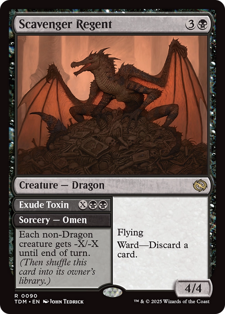Scavenger Regent // Exude Toxin (TDM-090) - Tarkir: Dragonstorm