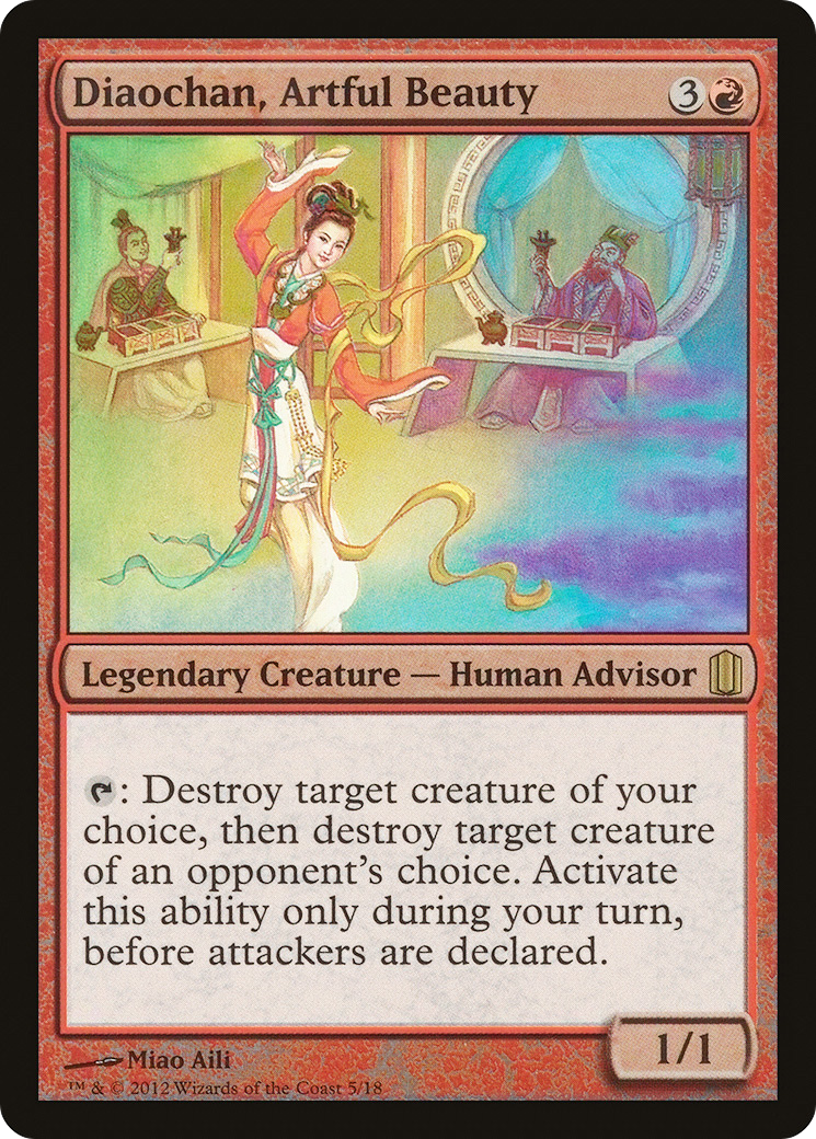 Diaochan, Artful Beauty (CM1-005)  Foil - Commander's Arsenal