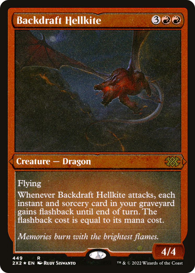 Backdraft Hellkite (Foil Etched) (2X2-449)  Foil - Double Masters 2022