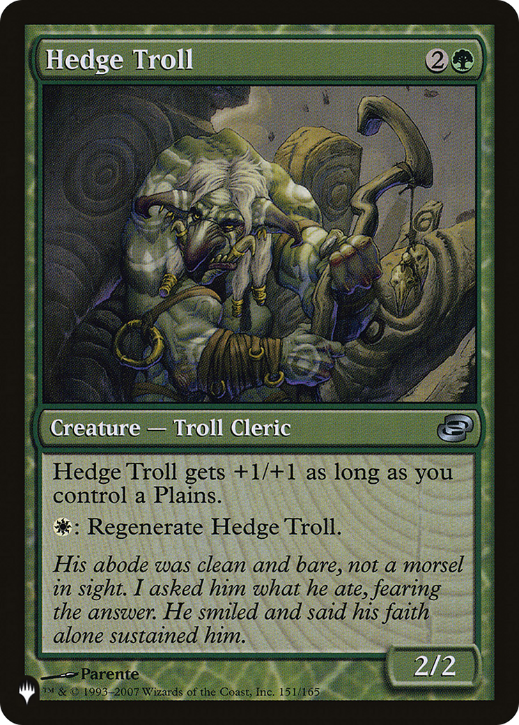 Hedge Troll (LIST-PLC-151)  - The List: (colorshifted)