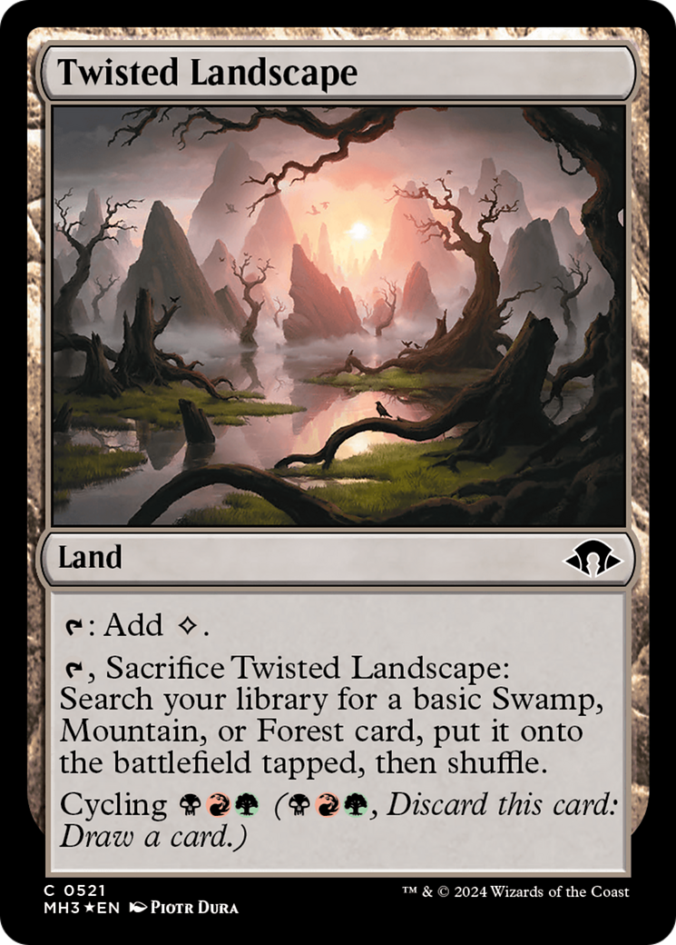 Twisted Landscape (Ripple Foil) (MH3-521)  Foil - Modern Horizons 3