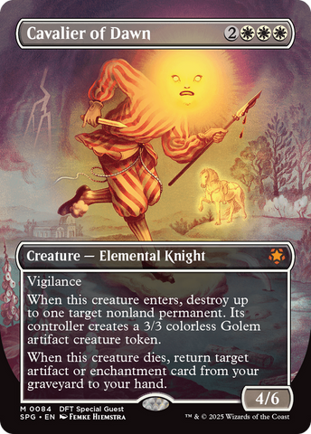 Cavalier of Dawn (Borderless) (SPG-084)  Foil - Special Guests