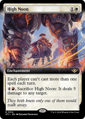 High Noon (Extended Art) (OTJ-314)  Foil - Outlaws of Thunder Junction: (Extended Art)