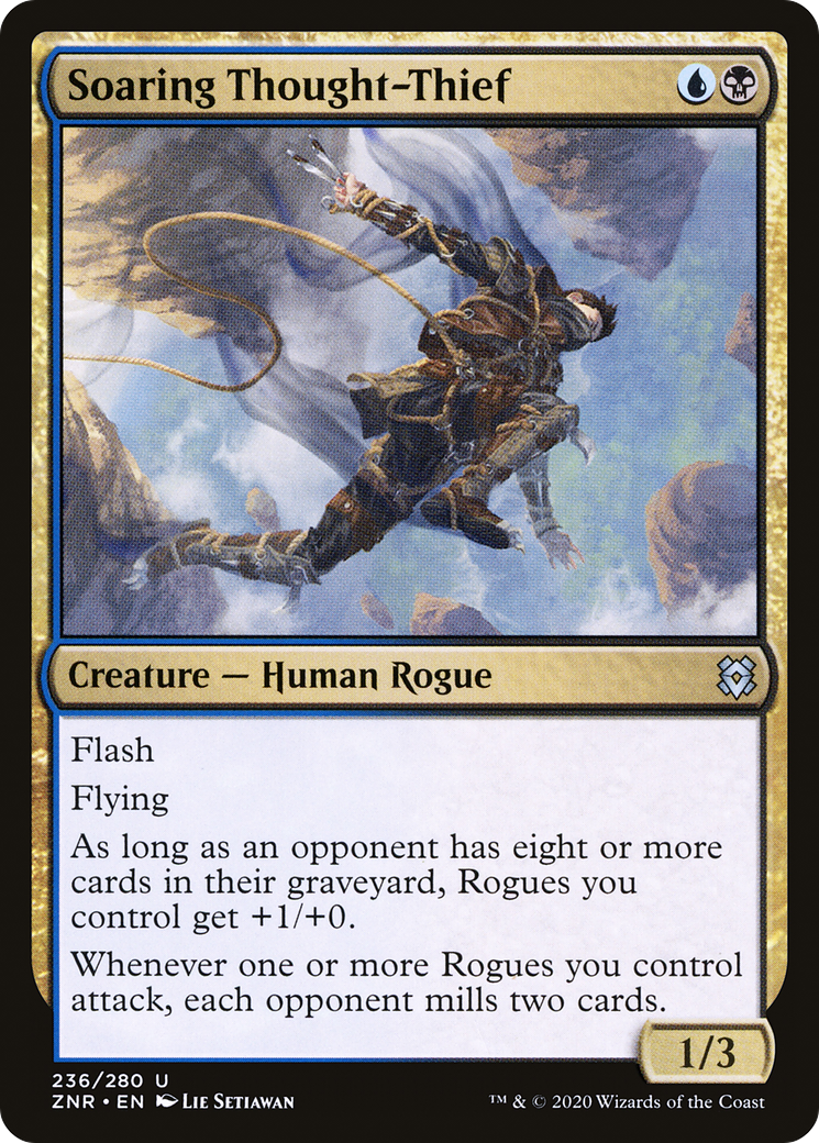 Soaring Thought-Thief (ZNR-236)  Foil - Zendikar Rising