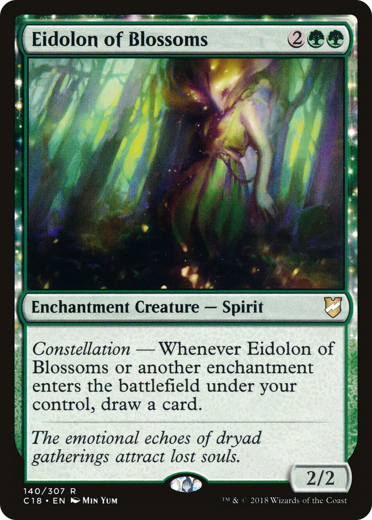 Eidolon of Blossoms (C18-140)  - Commander 2018: (enchantment)