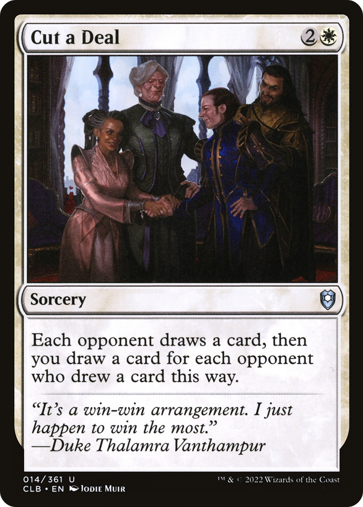 Cut a Deal (CLB-014)  Foil - Commander Legends: Battle for Baldur's Gate