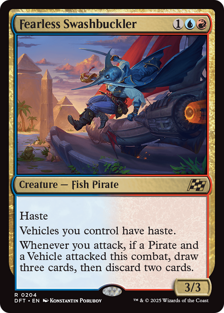 Fearless Swashbuckler (DFT-204)  Foil - Aetherdrift