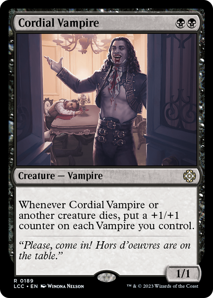 Cordial Vampire (LCC-189)  - The Lost Caverns of Ixalan Commander