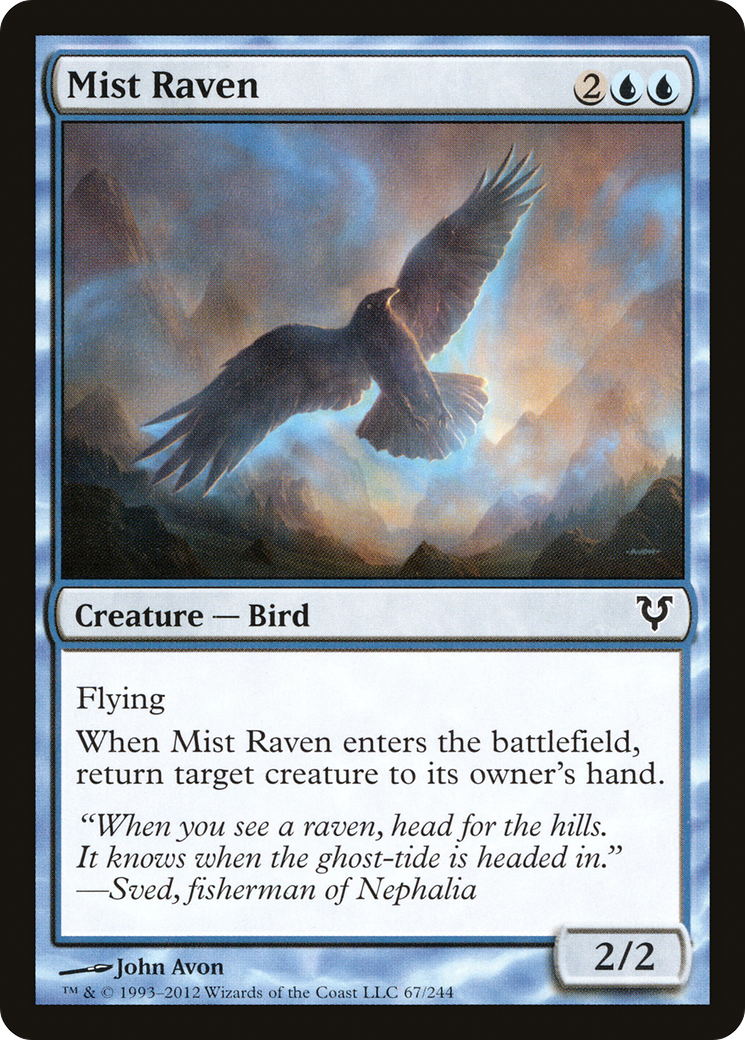Mist Raven (AVR-067)  Foil - Avacyn Restored