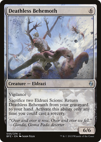 Deathless Behemoth (BFZ-005)  Foil - Battle for Zendikar