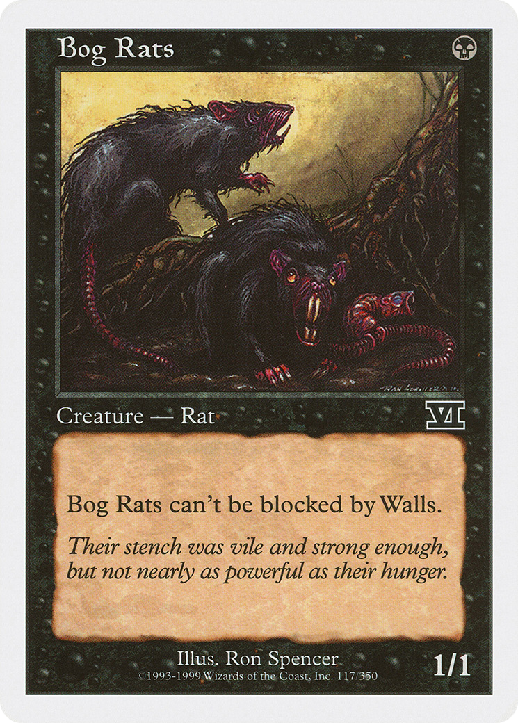 Bog Rats (6ED-117)  - Classic Sixth Edition