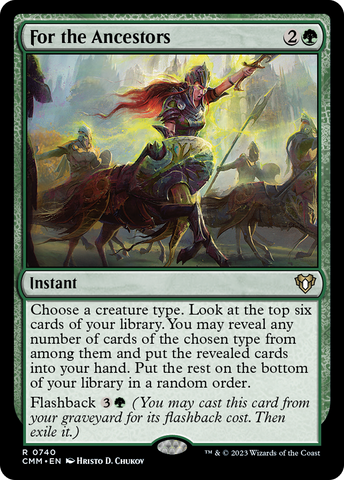 For the Ancestors (CMM-740)  - Commander Masters