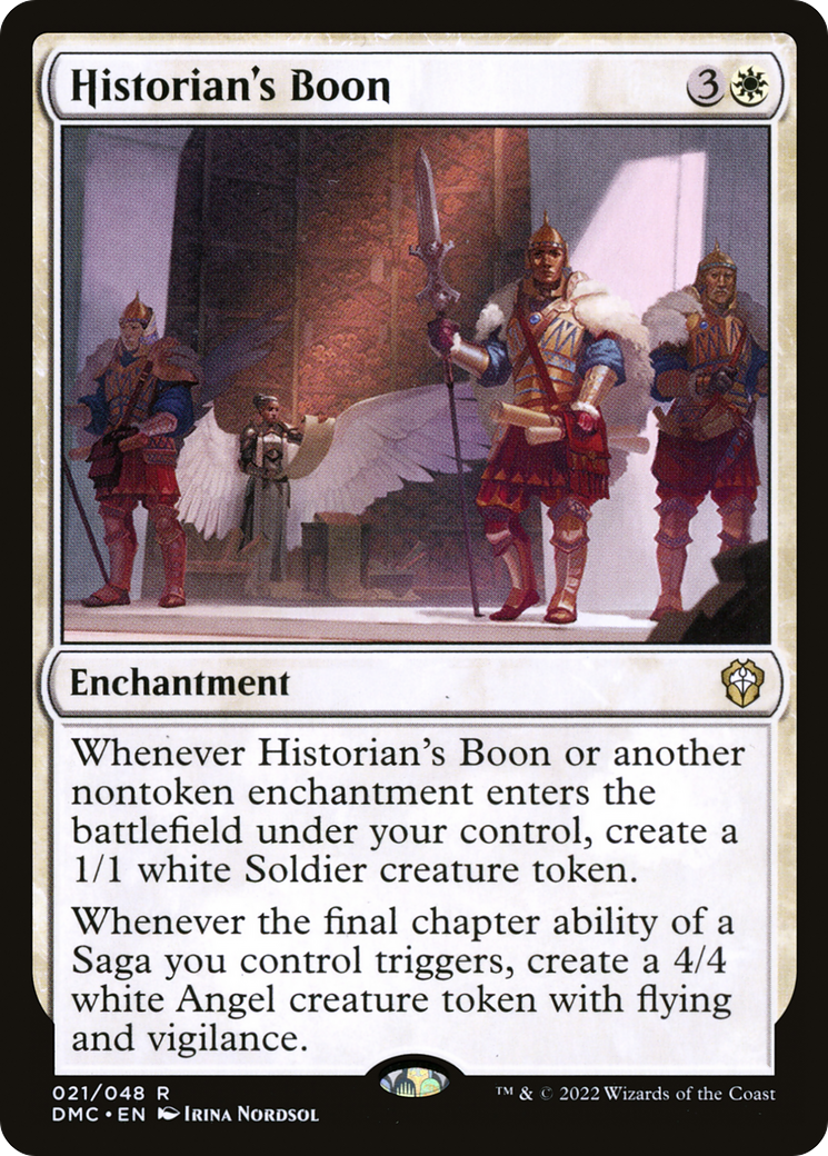 Historian's Boon (DMC-021)  Foil - Dominaria United Commander