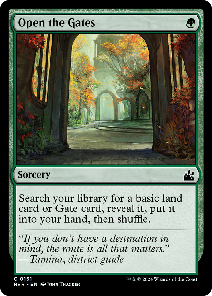 Open the Gates (RVR-151)  - Ravnica Remastered