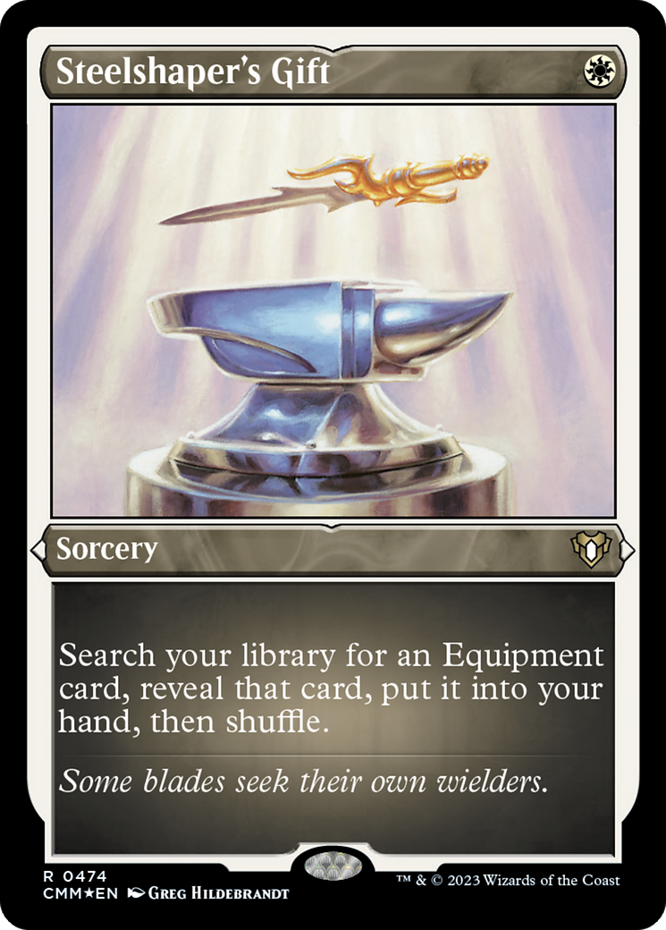 Steelshaper's Gift (CMM-474)  Etched Foil - Commander Masters