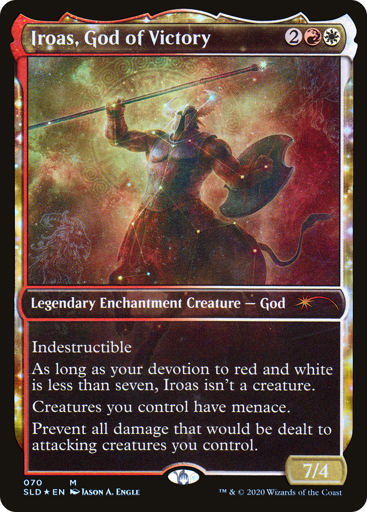 Iroas, God of Victory (SLD-070)  Foil - Secret Lair Drop: (enchantment, Showcase)