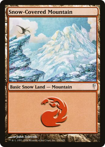 Snow-Covered Mountain (CSP-154)  Foil - Coldsnap