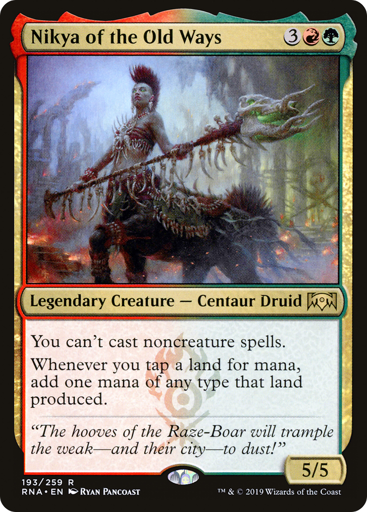 Nikya of the Old Ways (RNA-193)  Foil - Ravnica Allegiance