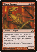 Shivan Dragon (10E-230)  - Tenth Edition