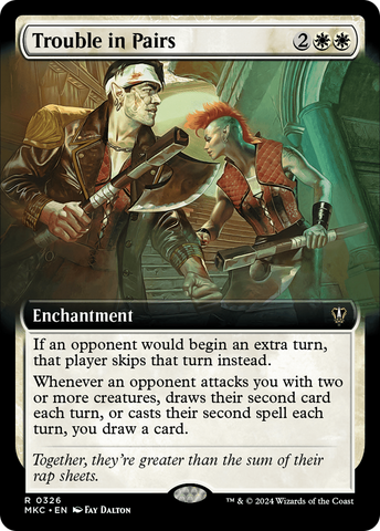 Trouble in Pairs (Extended Art) (MKC-326)  - Murders at Karlov Manor Commander: (Extended Art)