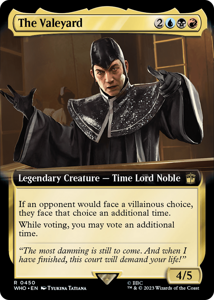 The Valeyard (Extended Art) (WHO-450)  Foil - Doctor Who: (Extended Art)