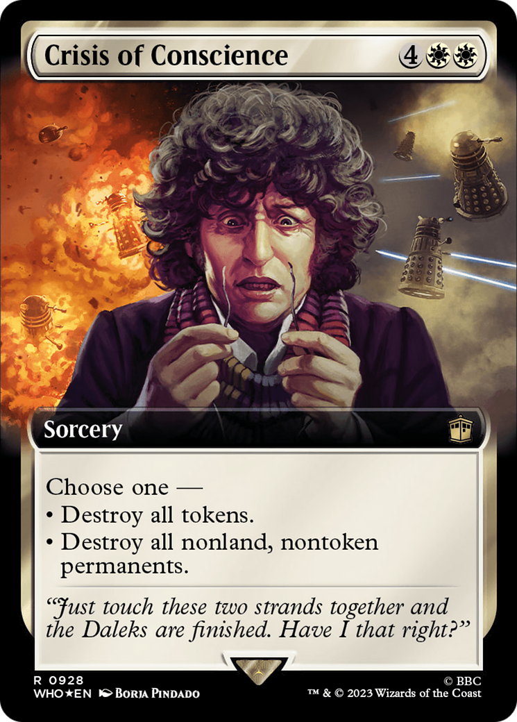 Crisis of Conscience (Extended Art) (Surge Foil) (WHO-928)  Foil - Doctor Who: (Extended Art)