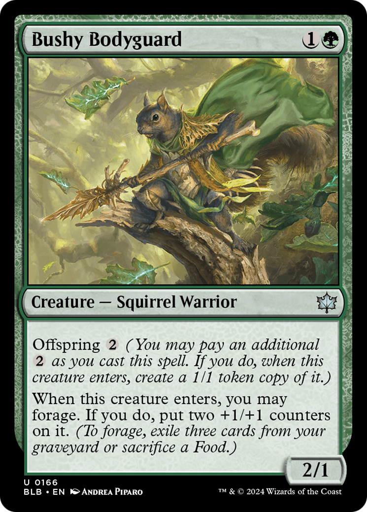 Bushy Bodyguard (BLB-166)  Foil - Bloomburrow