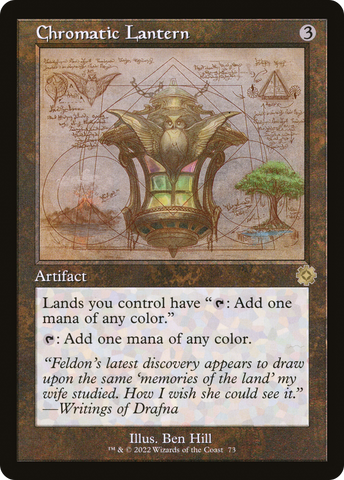 Chromatic Lantern (Schematic) (BRR-073)  Foil - The Brothers' War Retro Artifacts