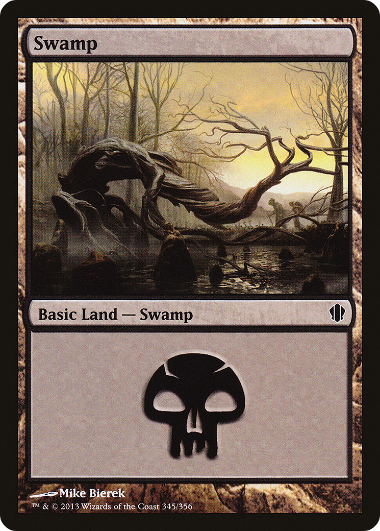Swamp (345) (C13-345)  - Commander 2013