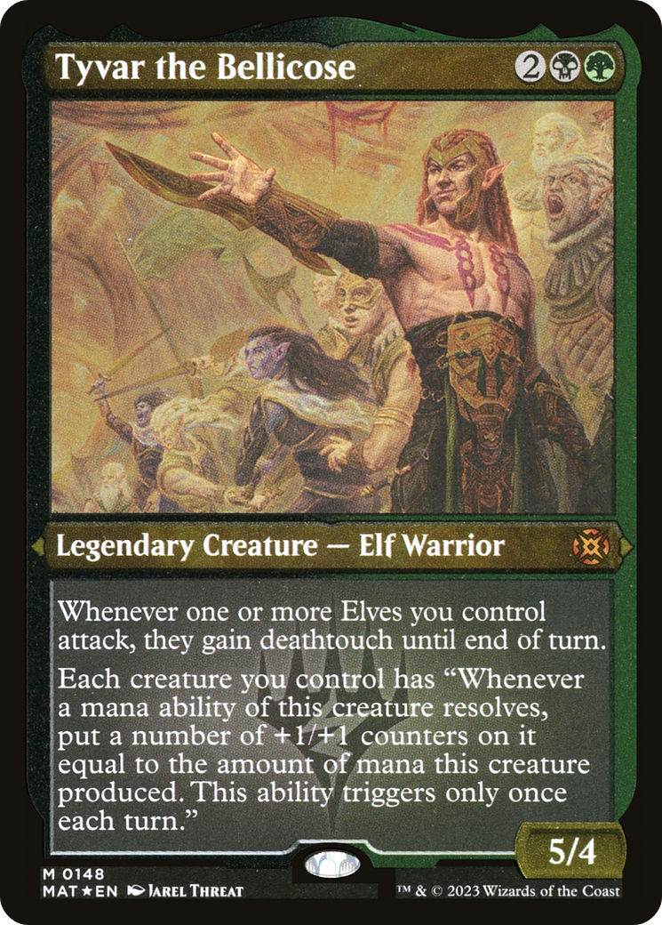 Tyvar the Bellicose (MAT-148)  Etched Foil - March of the Machine: The Aftermath