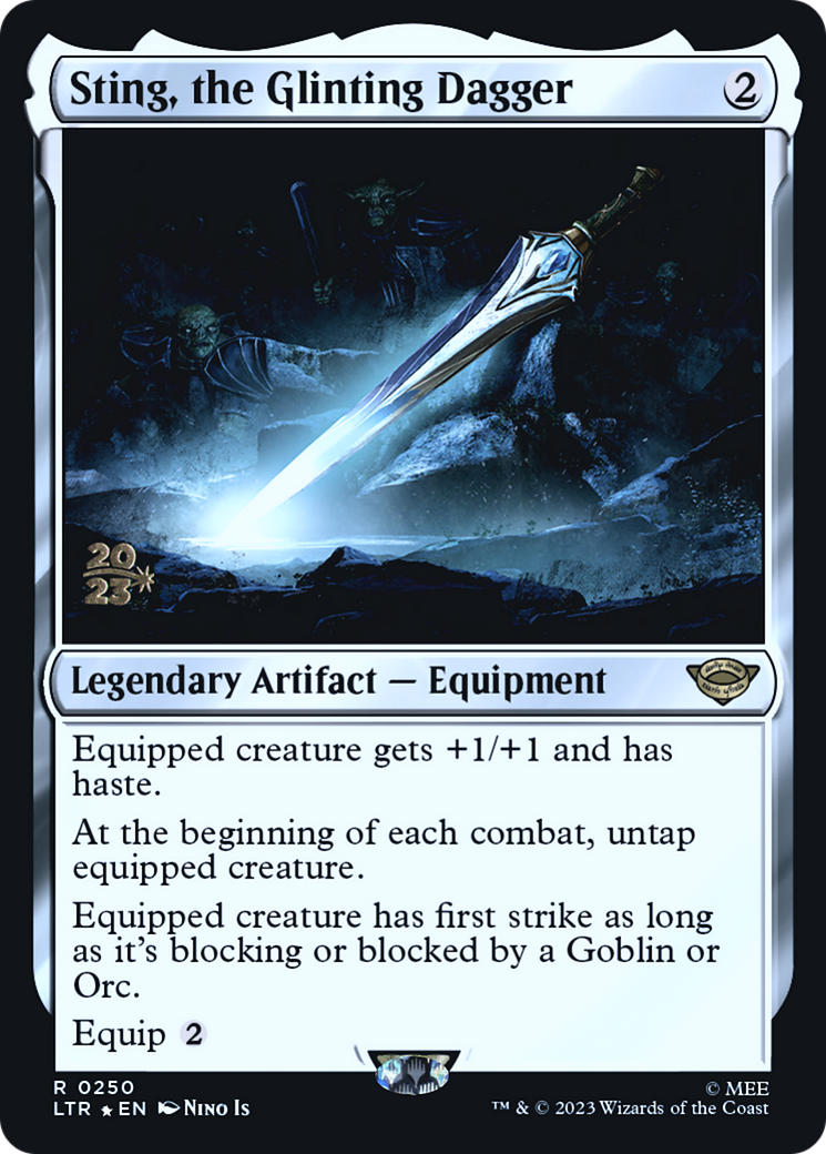 Sting, the Glinting Dagger (PRE-250)  Foil - Tales of Middle-earth Promos