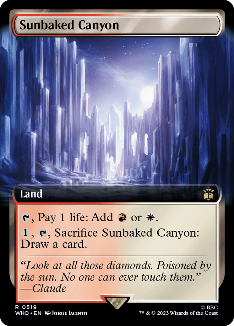 Sunbaked Canyon (Extended Art) (WHO-519)  - Doctor Who: (Extended Art)