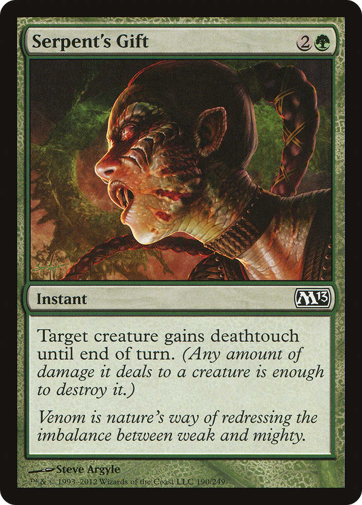 Serpent's Gift (M13-190)  Foil - Magic 2013