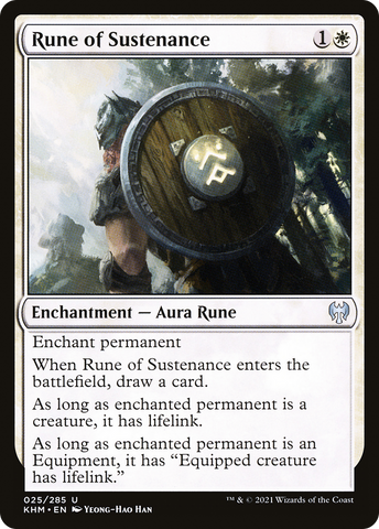 Rune of Sustenance (KHM-025)  - Kaldheim